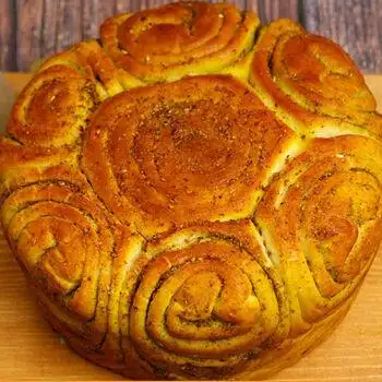 清真大焜锅馍馍西北特色青海大花馍烤馍真空保鲜新鲜现烤 青稞面 1个