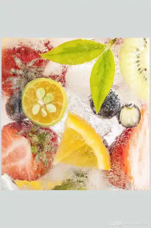 酷爽劲爆冰镇水果图片