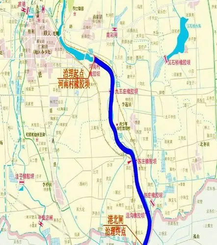 潮白河,日净化能力10万吨,是全市第一个先净化水质后跨流域调度水资源