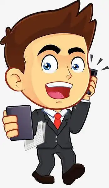 一个在打电话的人免抠素材免费下载_觅元素51yuansu.com