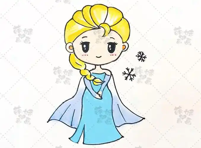 不同难易程度的十位小公主简笔画适合不同年龄段孩子来学习哦