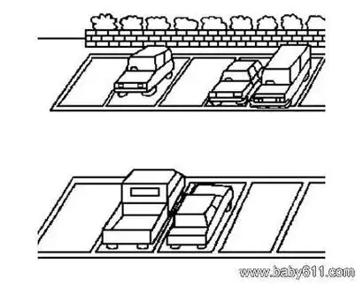 苗苗简笔画停车场