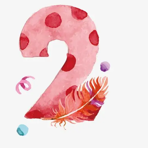 数字火2火造型燃烧的烈焰火苗元素