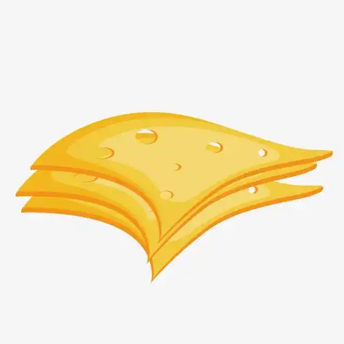 卡通黄色芝士矢量图