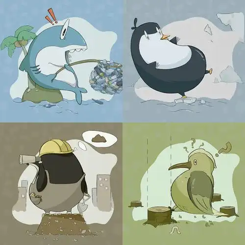 保护生态环境|插画|艺术插画|是拾柒哦_原创作品-站酷zcool