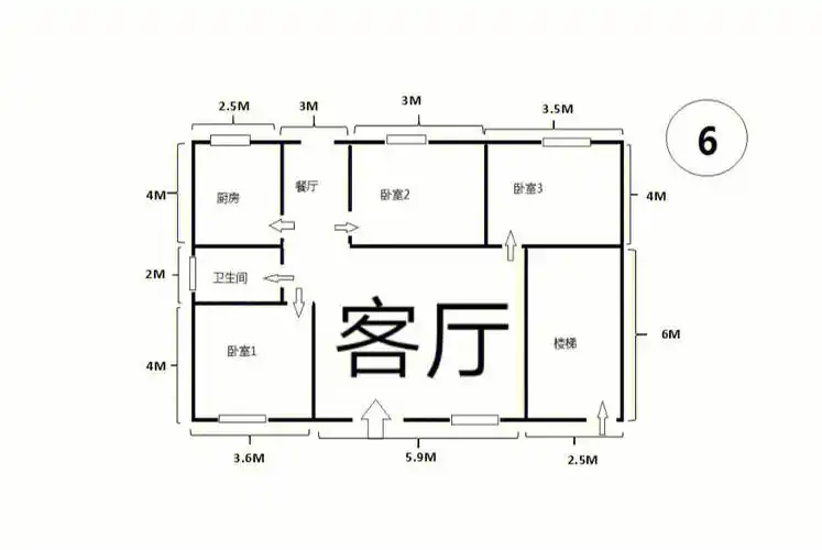 南朝北12×10(图一)改成坐北朝南12×8(图二三)#农村自建房  #户型图