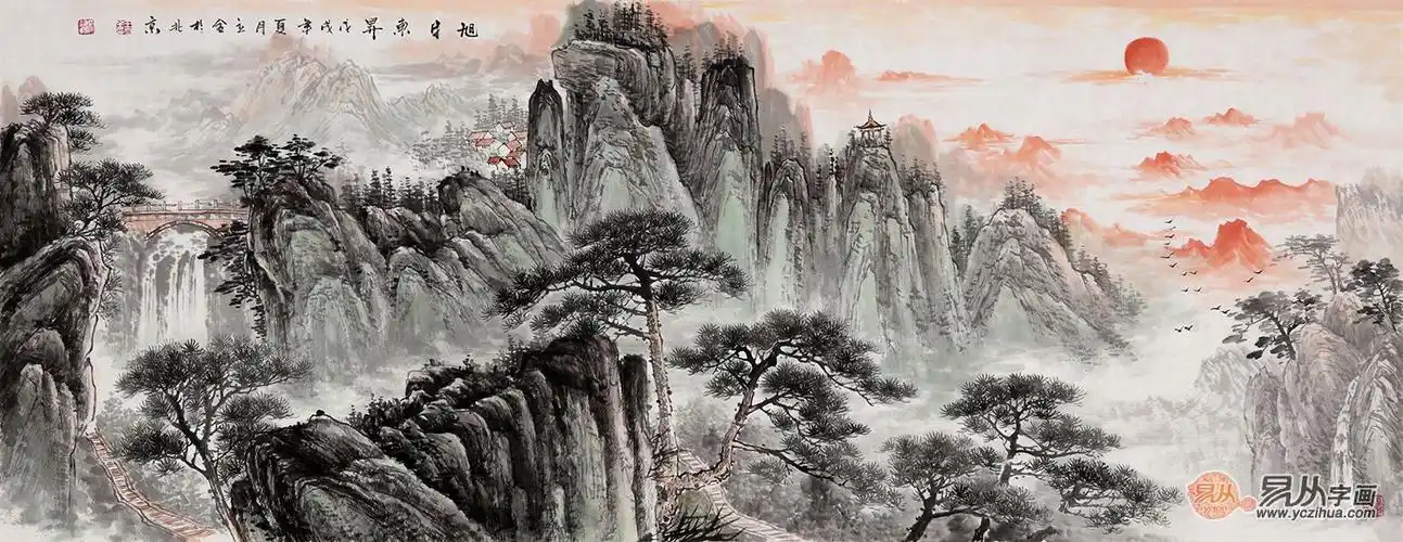 客厅应该挂什么画最好,经典国画——与山水的奇妙约会