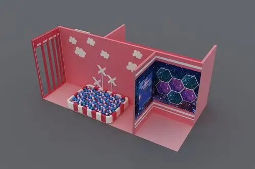 网红打卡点3d效果图设计