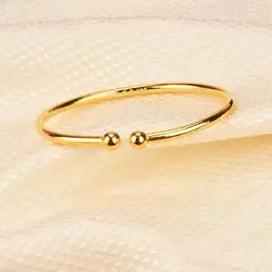 黄金手镯999足金光面贵妃镯子时尚个性椭圆亮面圆球结婚女款套镯