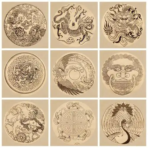 中国传统文化吉祥图案纹样寓意设计素材