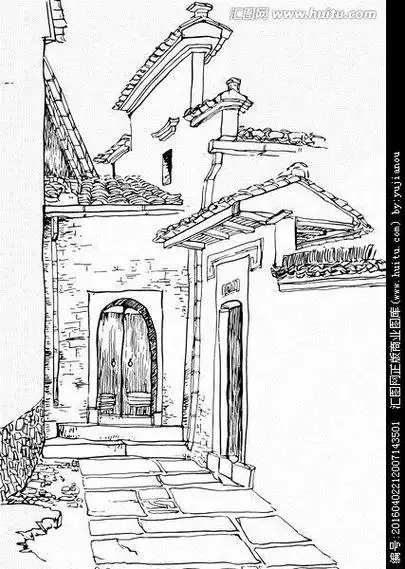 《照片速写训练— strong>徽派建筑 /strong>马头墙》