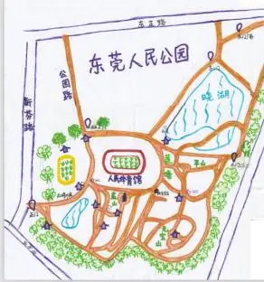 人民公园地图手抄报语文园地手抄报