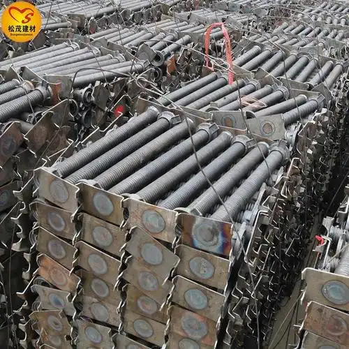 供应木工顶丝工地搭架用的顶丝钢管底托长度50公分松茂建材