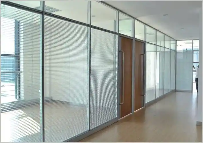 办公室玻璃写字楼高隔间双层隔断墙通透采光大气简洁可拆装隔音抗震