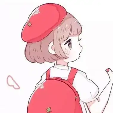 手绘小清新动漫闺蜜头像