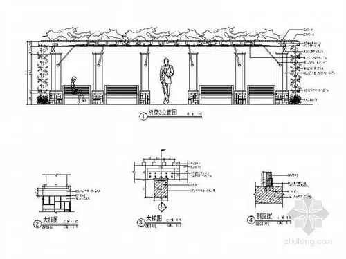 [分享]棚架剖面图资料下载