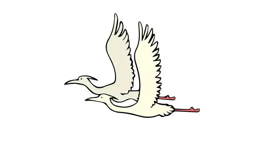 一行白鹭上青天的简笔画怎么画