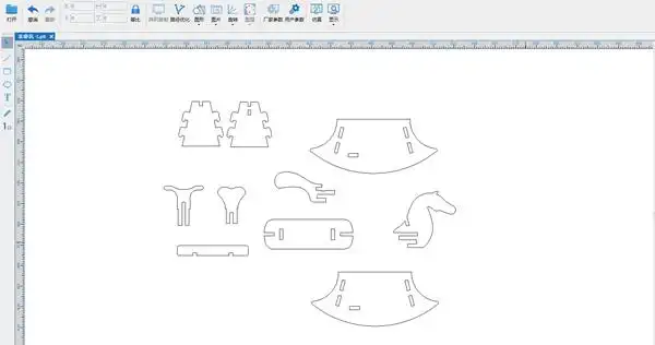 激光切割设计图我们坐过的摇摇木马哪去了