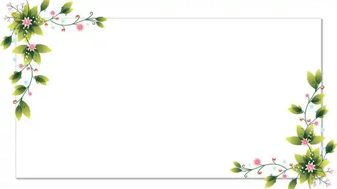 关键词:清新藤蔓幻灯片边框背景图片,清新艺术设计ppt背景图片