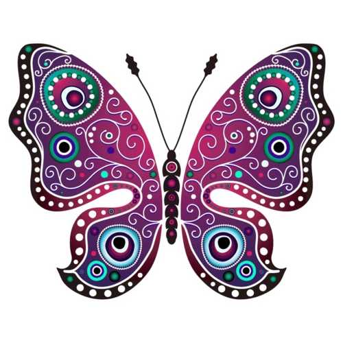 蝴蝶图案蝴蝶图形设计矢量素材