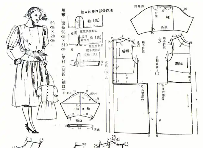 《连衣裙新款式250例》#我的缝纫分享  #裁剪图  #连衣裙