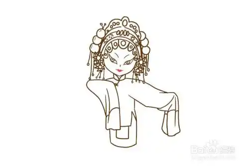 唱戏人物的画法