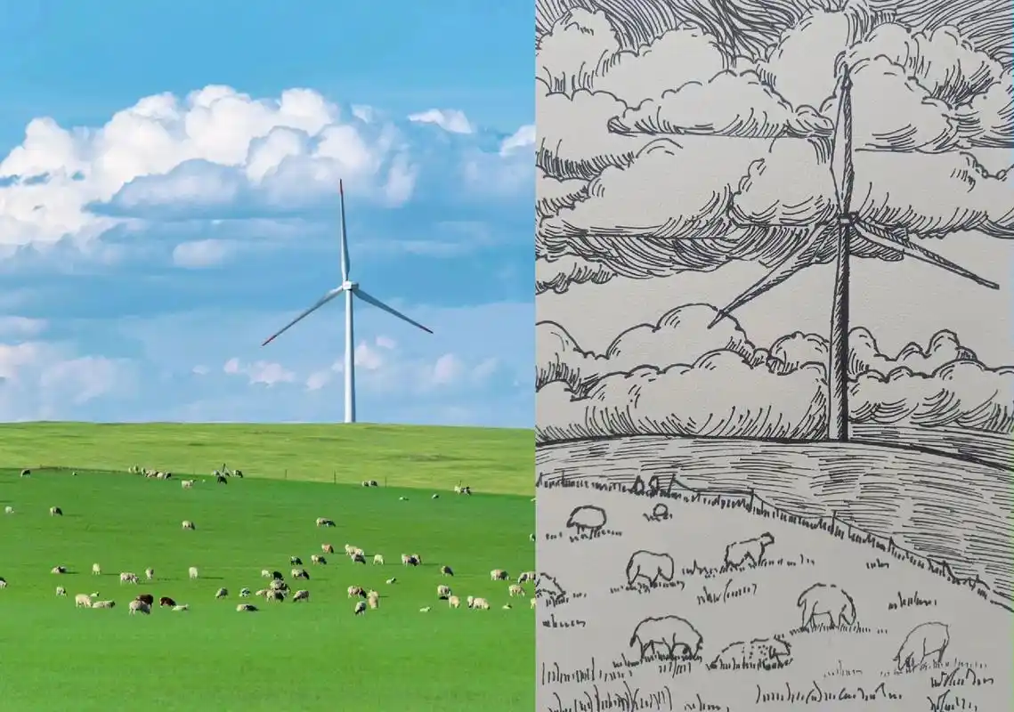 美丽的大草原96.#画画 #一起学画画 #风景画 - 抖音