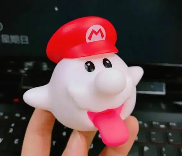 超级玛丽 吐舌白幽灵 手办