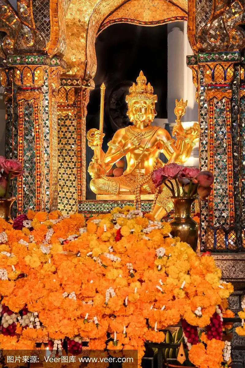 四面佛,泰国,著名景点,曼谷,拉差帕颂