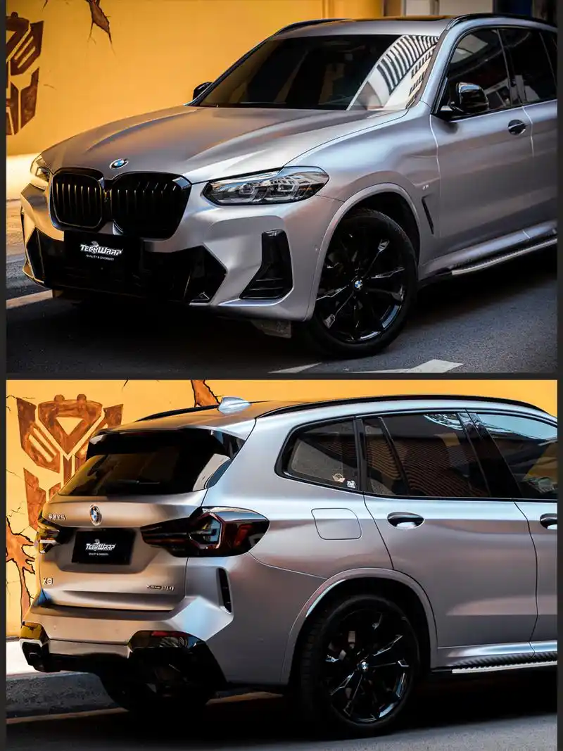 电光碳灰bmw x3 高级金属色质感  宝马x3的电光碳灰,真的让人眼前一亮
