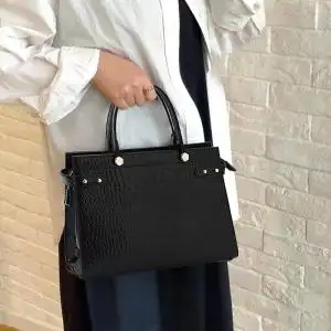 帕克保罗女包头层牛皮单肩包休闲纯色真皮手提拉链包