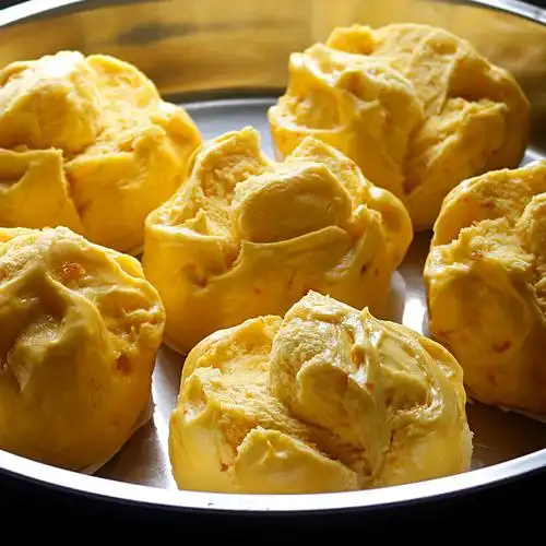 大笑开花花南瓜馒头中式儿童早餐大个包点速冻传统糕点