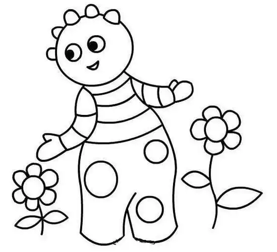 花园宝宝怎么画 花园宝宝的画法图片教程 - 巧巧简笔画