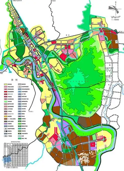 綦江县城用地规划图.重庆市规划局供图 华龙发
