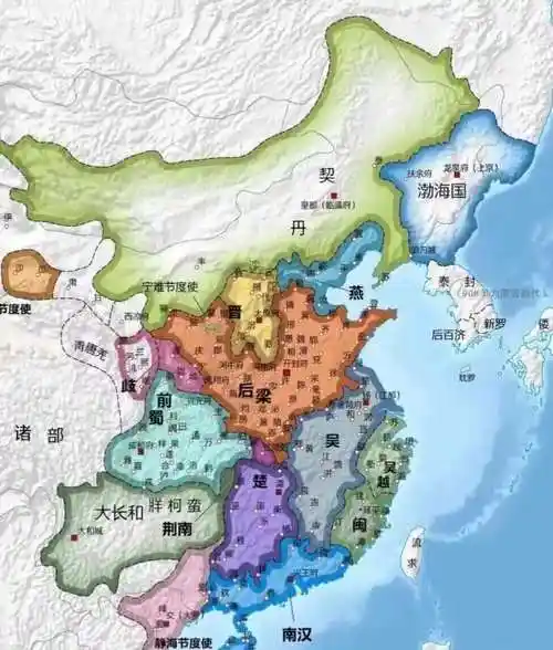 "五代十国"是哪五代?哪十国?