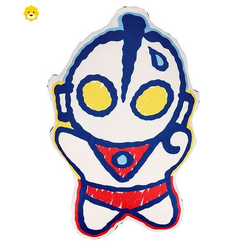 可爱柔软毛绒公仔初代咸蛋玩具q版玩偶弹力靠垫抱枕 蓝色 初代奥特曼