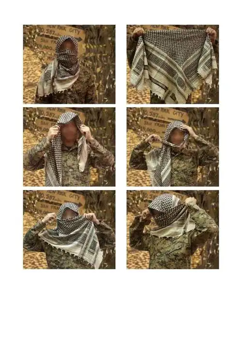 阿拉伯头巾的佩戴方法