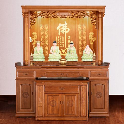 神台实木供桌家用佛台新中式供佛桌大佛龛神位香案台大型观音供台(去