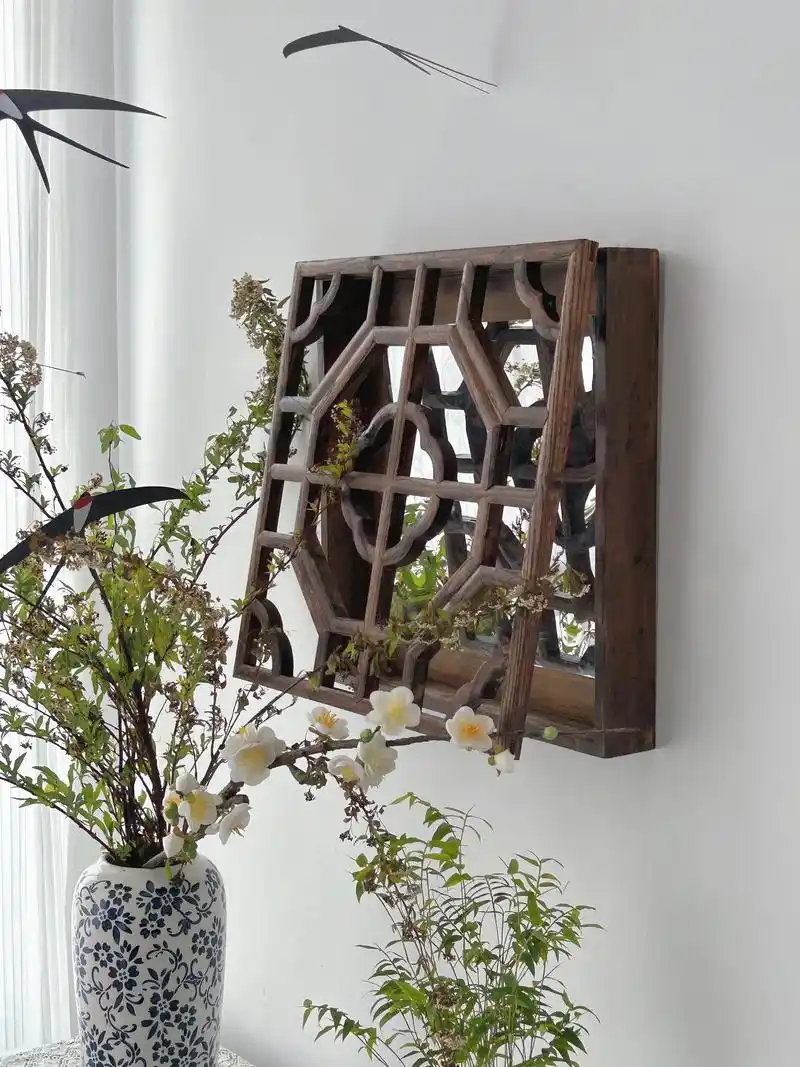 简单好看751590100元自制复古中式花窗镜 跟着小红书姐妹, - 抖