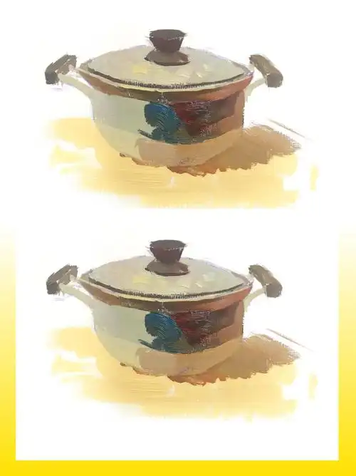 九方艺考色彩静物单体不锈钢锅在塑造不锈钢壶时要根据壶的特征来进行