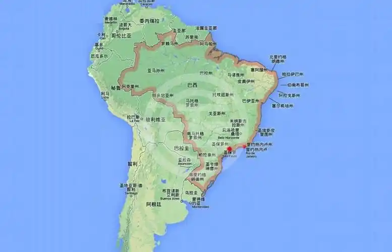 圣保罗市处于巴西的南部,东南濒大西洋