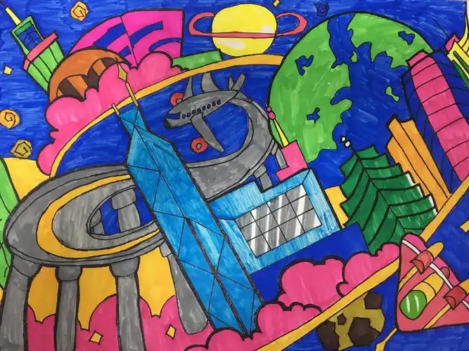第三十六届全国中学生科幻画比赛参赛作品