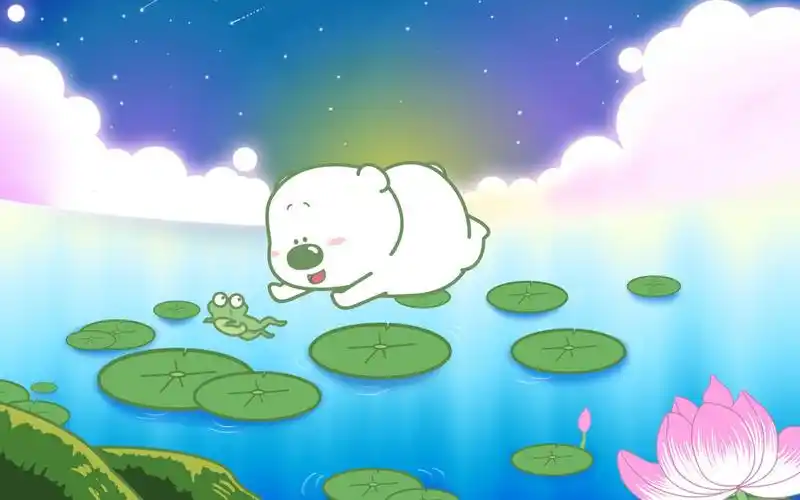 动漫,荷塘,卡通,可爱小97逍鼙谥?