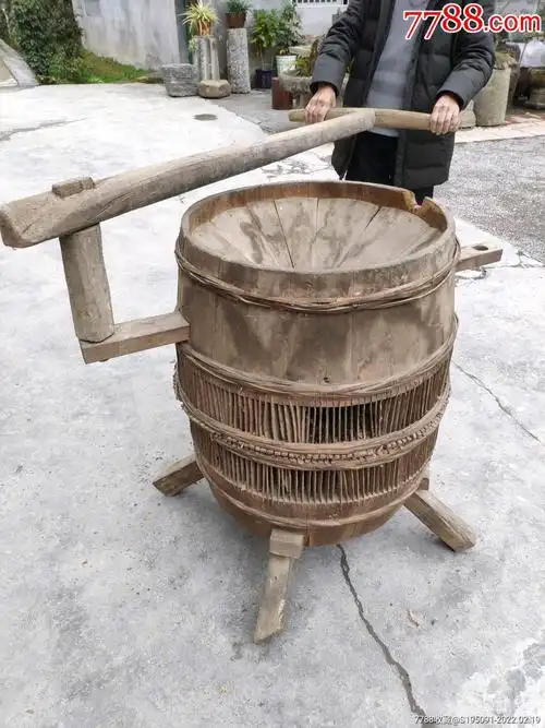 农耕文化老砻子砻谷机稻谷脱壳工具