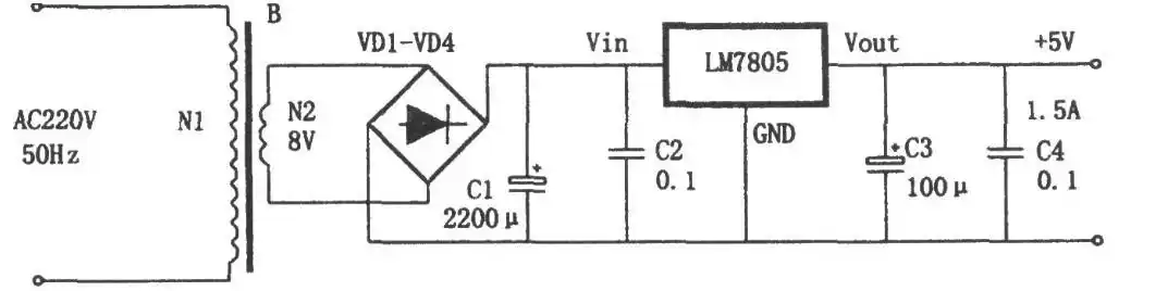 lm78055v稳压电源电路图