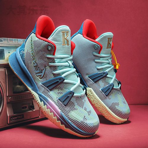 铭盾欧文7代篮球鞋男海绵宝宝8摩擦有声音实战气垫鸳鸯战靴防滑学生