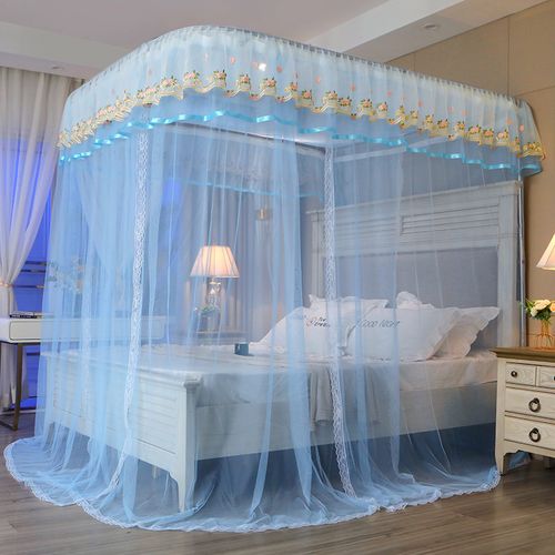 导轨18m15加厚加密欧式12米家用蚊帐公主支架蚊帐