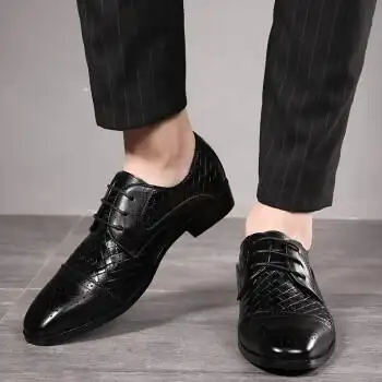 佐沐狮大码皮鞋男2021秋季新款布洛克男鞋英伦风潮流百搭婚礼鞋休闲