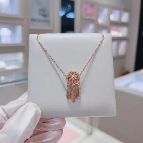 潘多拉pandora精致好戴的玫瑰金色项链合集
