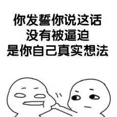 你发誓你说这话没有被逼迫是你自己真实想法 - 强行撩人表情包 i 说爱